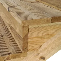 Vinuovo Milano Buitentrap 3 Gesloten Treden - Bordes L116 X B120 Cm - Leuning L+r
