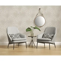 Overig Vinylbehang palmen beige