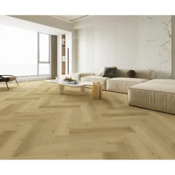 Visgraat PVC Vloer Ivory Naturel Oak - 4-zijdige micro V-groef - 5,5mm - 2,25m²