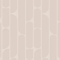 Overig Vliesbehang Geo Retro - Beige - 10,05 m x 52 cm