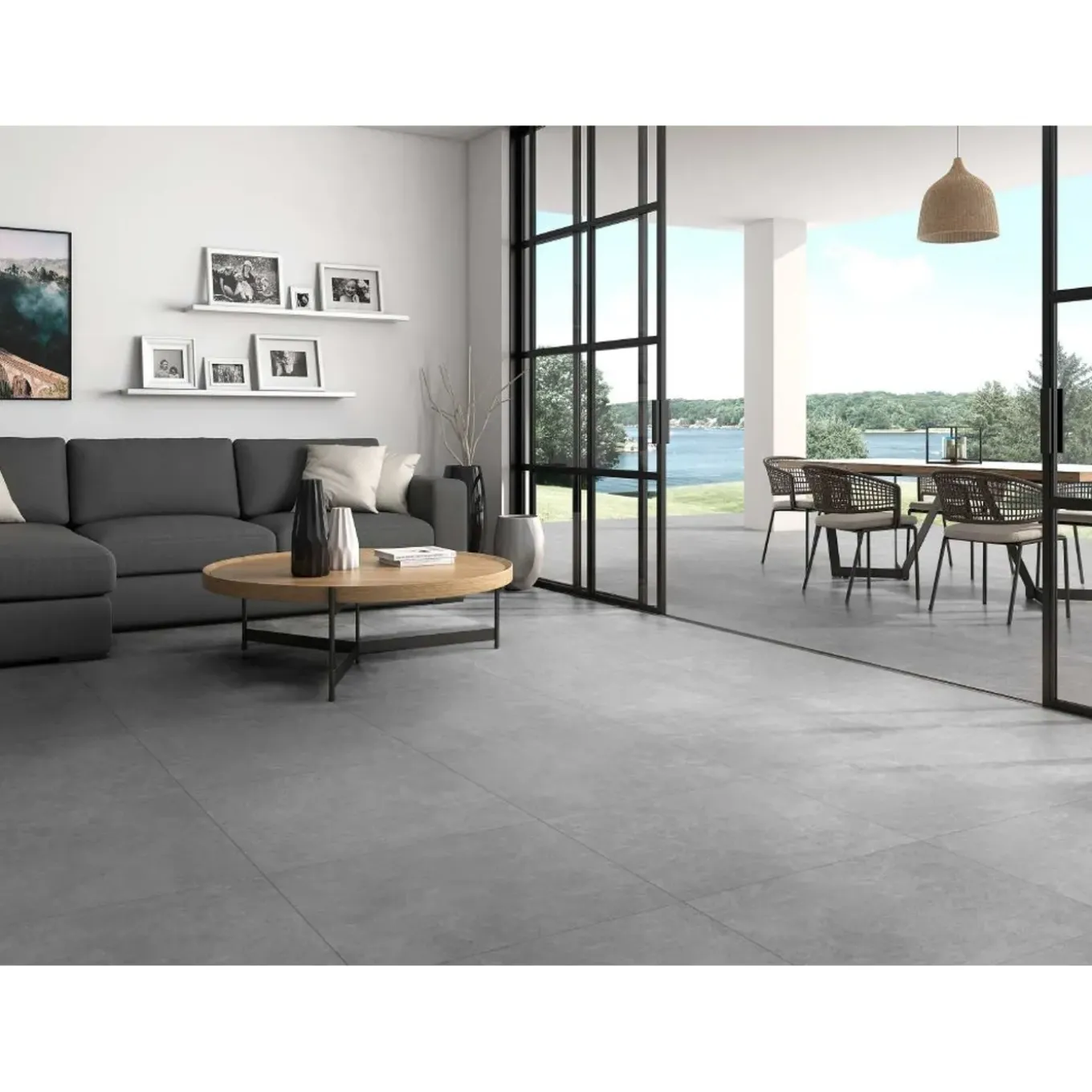 Vloertegel Breccia Grigrio - Natuursteenlook - Grijs - 60x60cm - 1,44m²