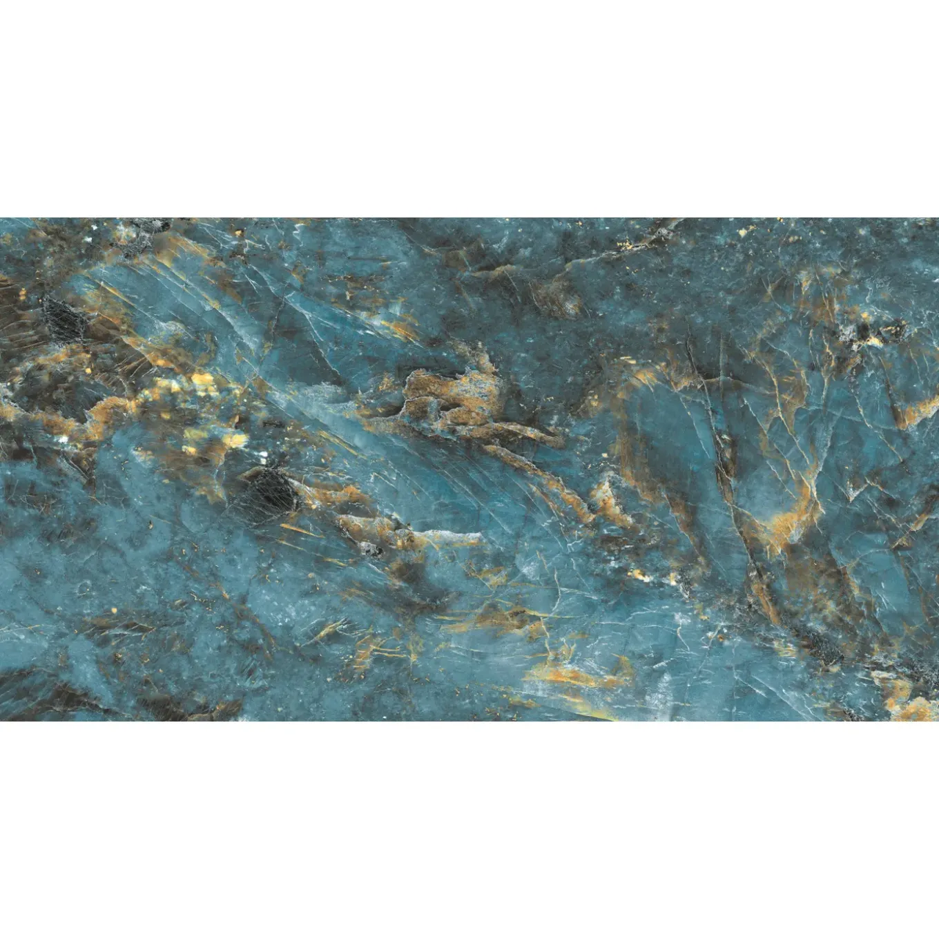 Vloertegel Lemurian Blue - Marmerlook - Blauw - 60x120cm - 1,44m²