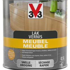 V33 meubellak midden eik zijdeglans 500ml