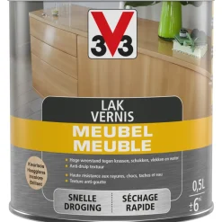 V33 meubellak transparant hoogglans 500ml