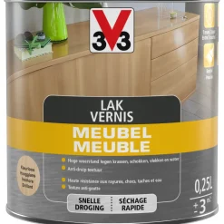 V33 meubellak transparant hoogglans 250ml
