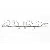 Overig Vogeltjes Metal Art Donkergrijs 12,5x60 Cm