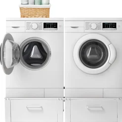 Vonia Wasmachine en Droger verhoger - Dubbel- Wit