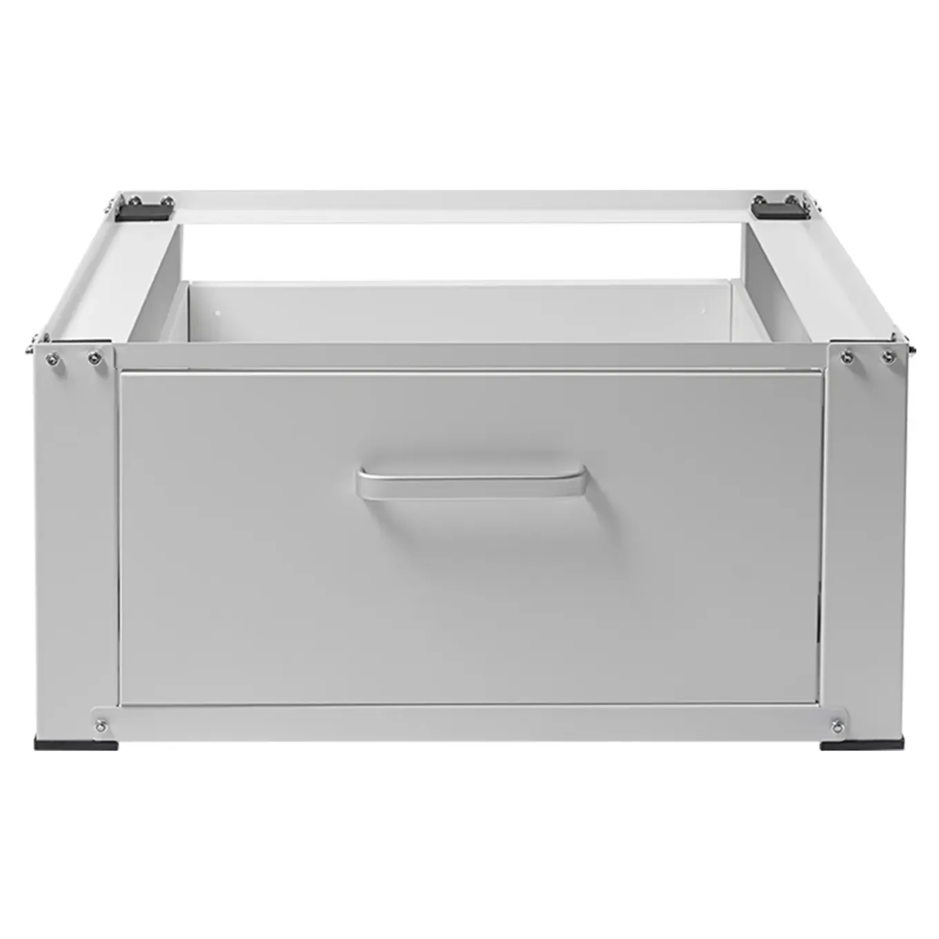 Vonia Wasmachine Verhoger - Wasmachine Verhoger met lade - Wasmachine Sokkel - 63x54x31 - Wit