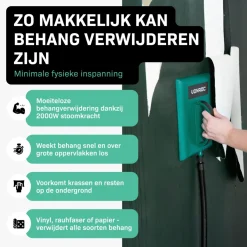 Vonroc Behangafstomer – 2000w – 4.5liter & 3.5m Slang