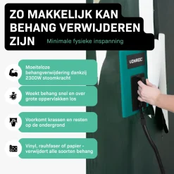 VONROC Behangafstomer 2300w - 4.5l Met 4m Slang | Incl. Krabber