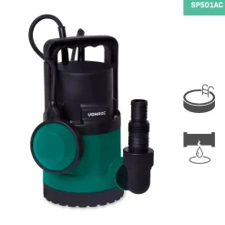 Vonroc Dompelpomp 300w – 6500l/h | Voor Schoon En Lichtvervuild Water