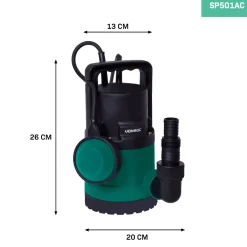 Vonroc Dompelpomp 300w – 6500l/h | Voor Schoon En Lichtvervuild Water