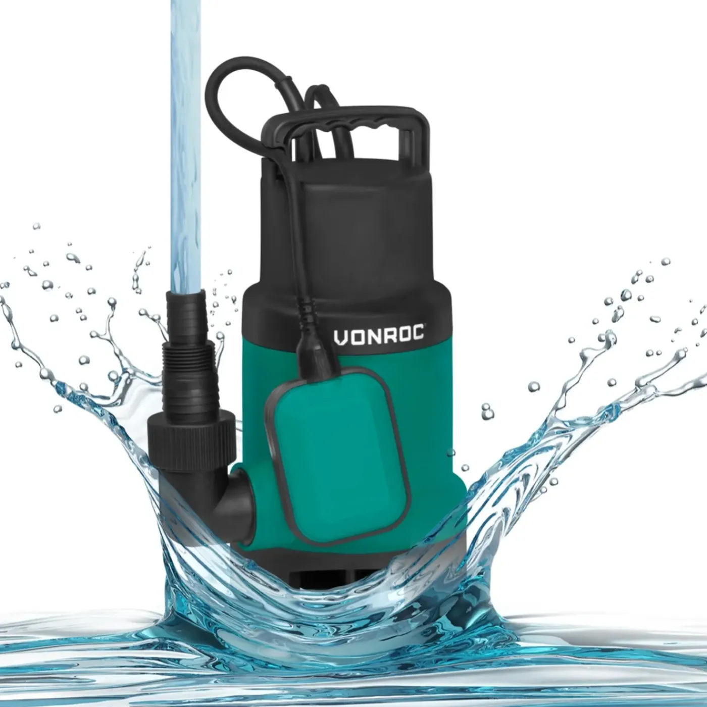 VONROC Dompelpomp 900w – 16000 L/h | Vuil- En Schoonwater