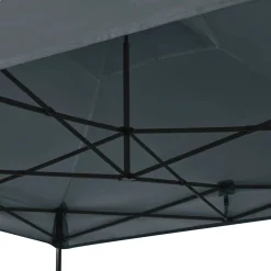 Vonroc Easy-up Partytent – 3x3 M - Opvouwbaar – Uv Bescherming - Waterdicht – Stalen Frame - Grijs
