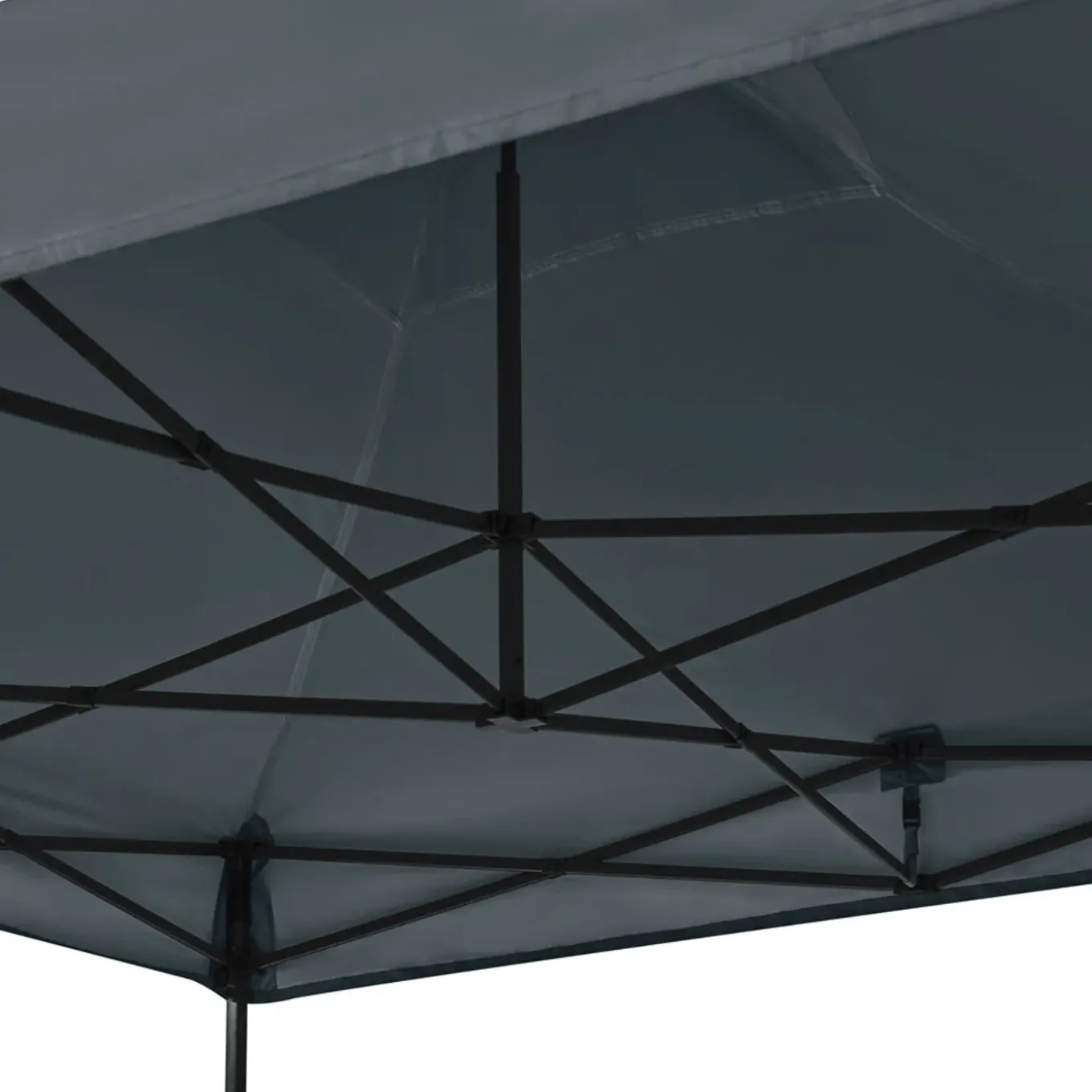 Vonroc Easy-up Partytent – 3x3 M - Opvouwbaar – Uv Bescherming - Waterdicht – Stalen Frame - Grijs