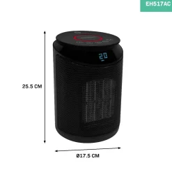 VONROC Elektrische Ventilatorkachel - 2000w - Keramisch | 3 Standen – Zwenkfunctie
