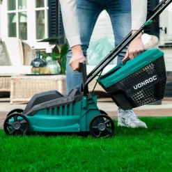 Vonroc Grasmaaier - 1300w - 32cm Maaibreedte - Instelbare Hoogte: 30/50/70 Mm - Incl. 30l Opvangbak