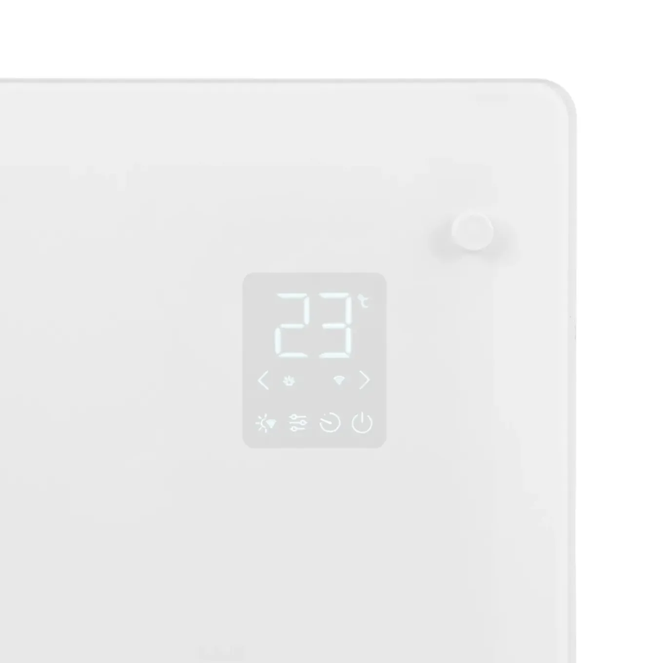 Vonroc Luxe Elektrische Kachel – Convector - Glazen Paneel – 2000w - Wit | Wifi