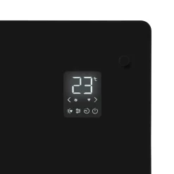VONROC Luxe Elektrische Kachel – Convector - Glazen Paneel – 2000w - Zwart | Wifi