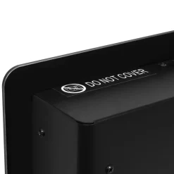 VONROC Luxe Elektrische Kachel – Convector - Glazen Paneel – 2000w - Zwart | Wifi