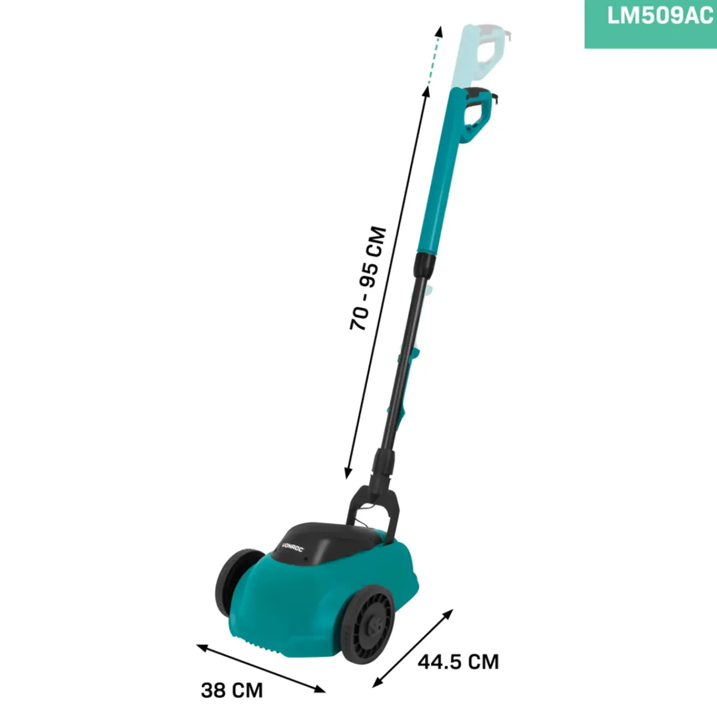 VONROC Mini Elektrische Grasmaaier 350w – 22 Cm | Met Mulchingfunctie