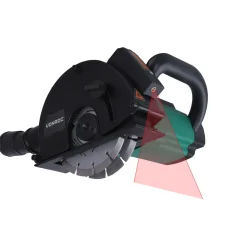 Vonroc Muurfrees – Sleuvenfrees + Laser – 1700w – Ø150mm – Incl. 2 Diamantschijven & Stofzuigadapter