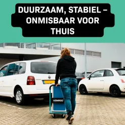 VONROC Plateauwagen/transportwagen – Opvouwbaar – Draagvermogen Max. 150kg