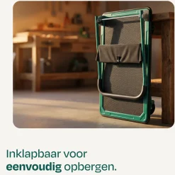 VONROC Plateauwagen Transportkar – 300kg Draagvermogen – 90x60cm – Zwenkwielen – Met Remmen