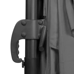 Vonroc Premium Zweefparasol Pisogne 300x300cm – Incl. Vulbare Tegels, Kruisvoet & Beschermhoes
