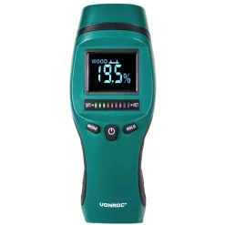 VONROC Pro Vochtmeter – Professioneel Gebruik – Accuraat – Hoog Contrast Lcd Met Achtergrondverlicht