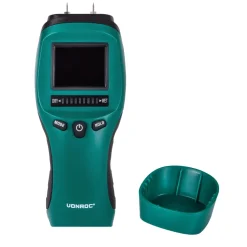 VONROC Pro Vochtmeter – Professioneel Gebruik – Accuraat – Hoog Contrast Lcd Met Achtergrondverlicht