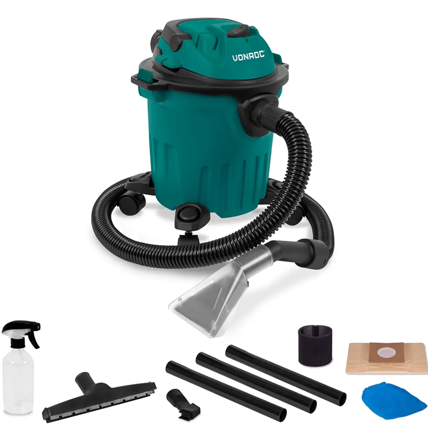 VONROC Vlekkenreiniger 1000w | Incl. Sprayfles