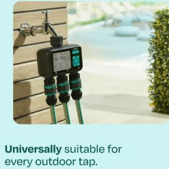VONROC 3-weg Watertimer - Instelbare Bewateringstijd Voor 3 Zones - Frequentie Per Zone