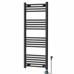 Vtw Living - Handdoekradiator Elektrisch 1200 × 500 mm - Mat Zwart - 500 Watt