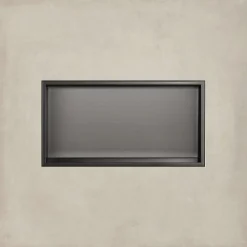 Vtw Living - Inbouwnis Badkamer - Geborsteld Gun Metal - 60 x 30 x 10 cm