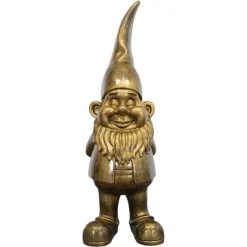 Vtw Living - Tuinkabouter 1 Meter - Grote Kabouter - Goud - 100 Cm - Tuindecoratie