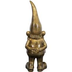 Vtw Living - Tuinkabouter 1 Meter - Grote Kabouter - Goud - 100 Cm - Tuindecoratie