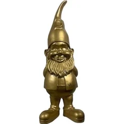 Vtw Living - Tuinkabouter 1 Meter - Grote Kabouter - Goud - 100 Cm - Tuindecoratie