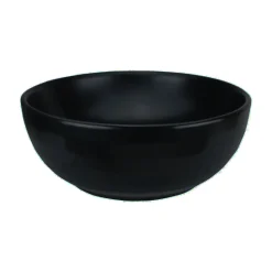 Vtw Living - Waskom Rond Mat Zwart Keramiek - Opbouwwaskom 40 cm