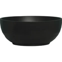 Vtw Living - Waskom Rond Mat Zwart Keramiek - Opbouwwaskom 40 cm