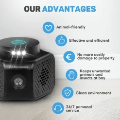 Vulpes Goods Muizenverjager Ultrasone - Ongediertebestrijding - 360 graden bescherming