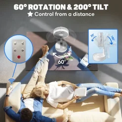 Vulpes Goods Tafelventilator - Fluisterstil - Oplaadbaar - Timer - Afstandsbediening