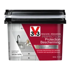 V33 werkbladvernis Perfection Protection zijdeglans kleurloos 500ml