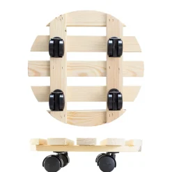 Wagner (Trolley's) Wagner plantenroller GH0018 met wielen grenen 30cm – maximaal draagvermogen 100kg