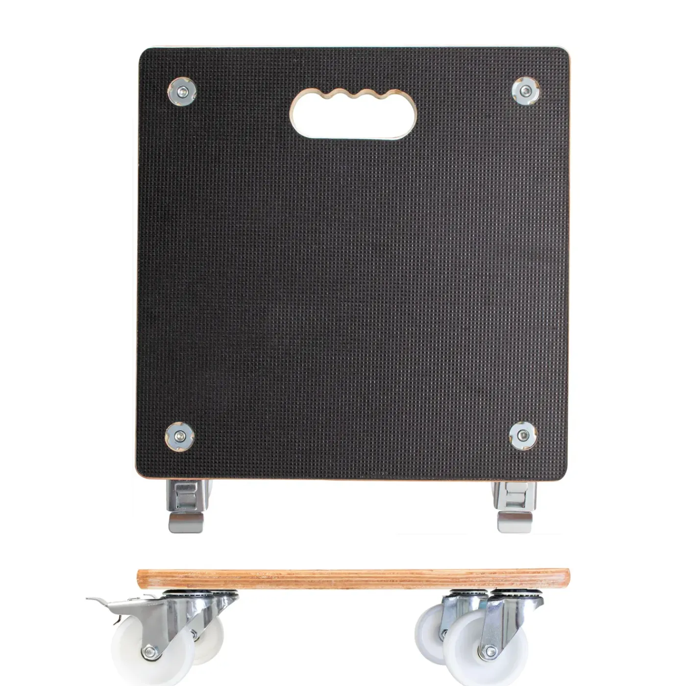 Wagner (Trolley's) Wagner Plantenroller MaxiGRIP GH 1338 - 380x380mm - 300kg - Hout bruin - Antislip