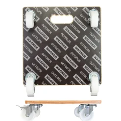 Wagner (Trolley's) Wagner Plantenroller MaxiGRIP GH 1338 - 380x380mm - 300kg - Hout bruin - Antislip