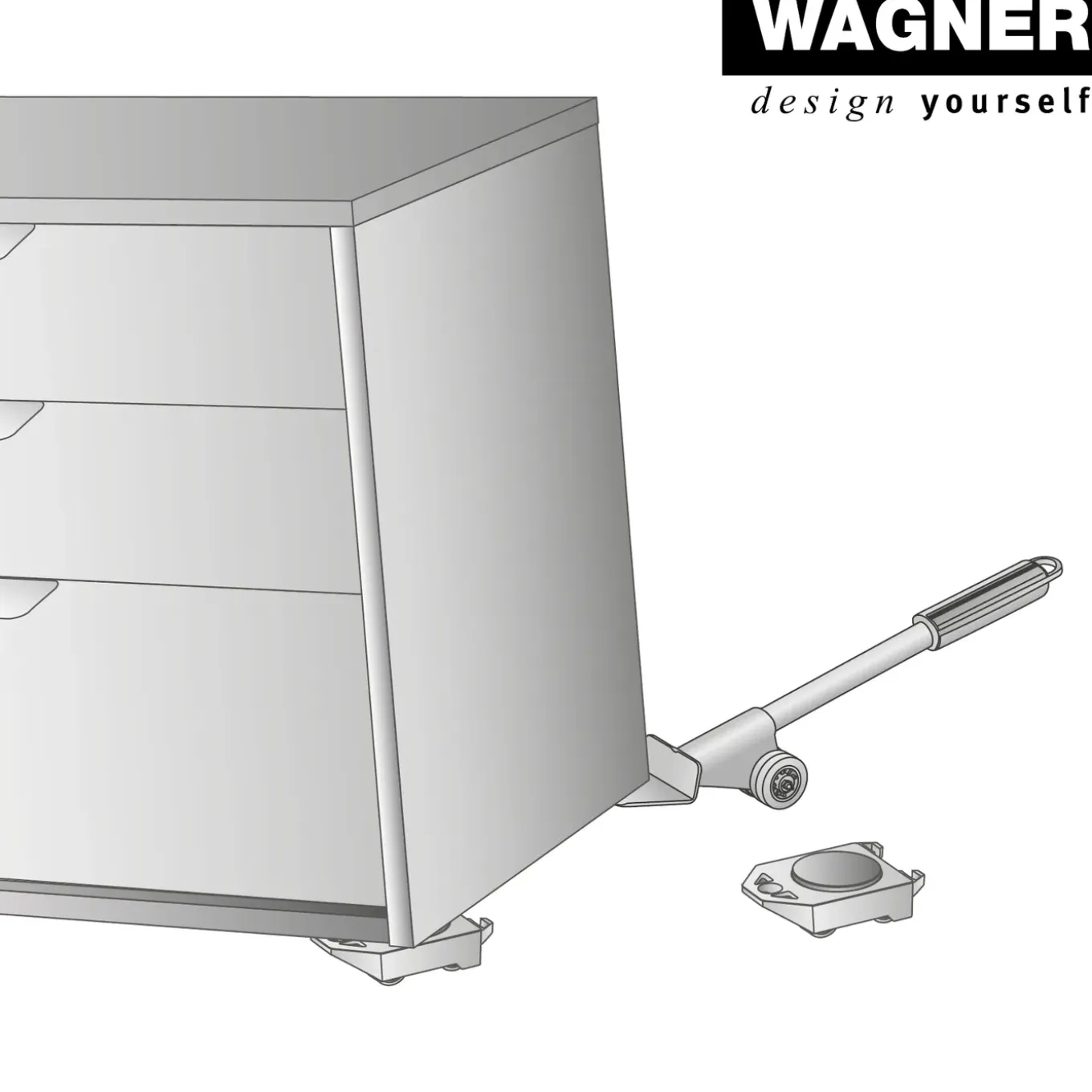 Wagner Transporthulp MM 4121 - 38mm - 150kg - Staal