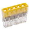 Wago lasklem 5-voudig 0,5 - 2,5 mm² geel 10 stuks