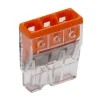 Wago lasklem 3-voudig 0,5 - 2,5 mm² oranje 10 stuks