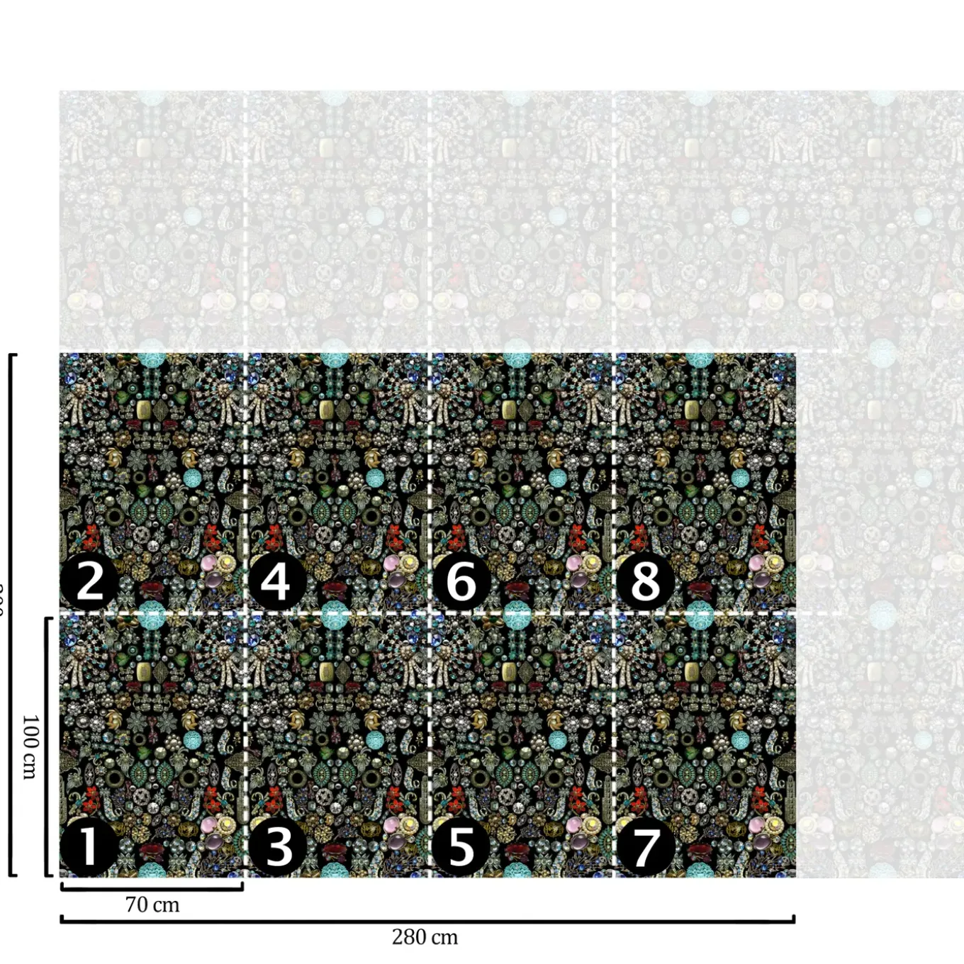Wallpapers4beginners - Behang - Elegant Ontwerp - Vegan Papier - 280x200cm, 5,5m2